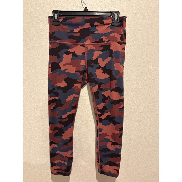 Lululemon Pants - Lululemon Wunder Under HR Crop 21 Heritage 365 Camo Brier Rose Multi Size 8